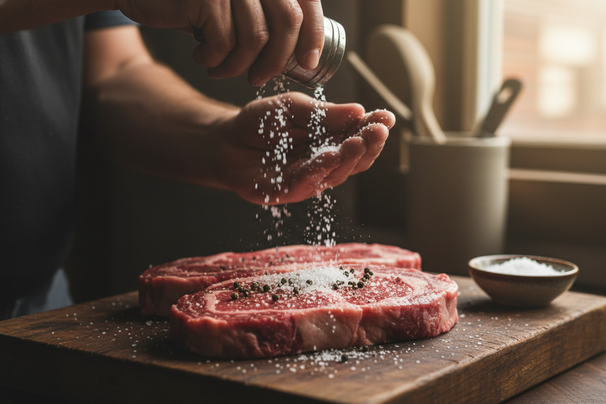 Grilled Ribeyes with Herbed Garlic Butter: A Steak Lover’s Dream preparation step 1