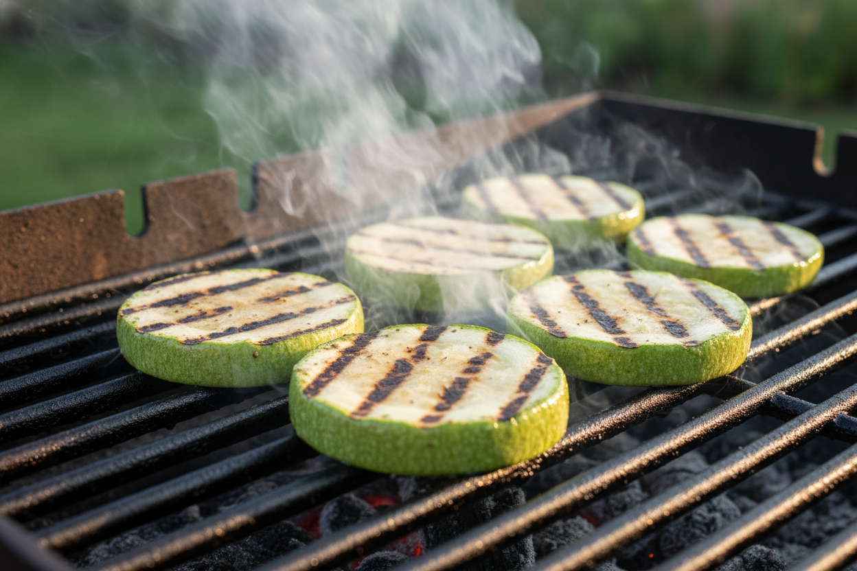 Grilled Zucchini with Lemon and Garlic preparation step 2