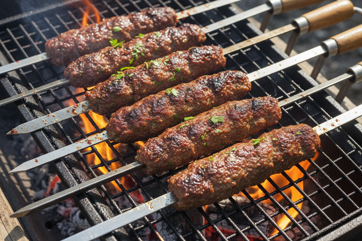 Halal Beef Kofta Skewers preparation step 2
