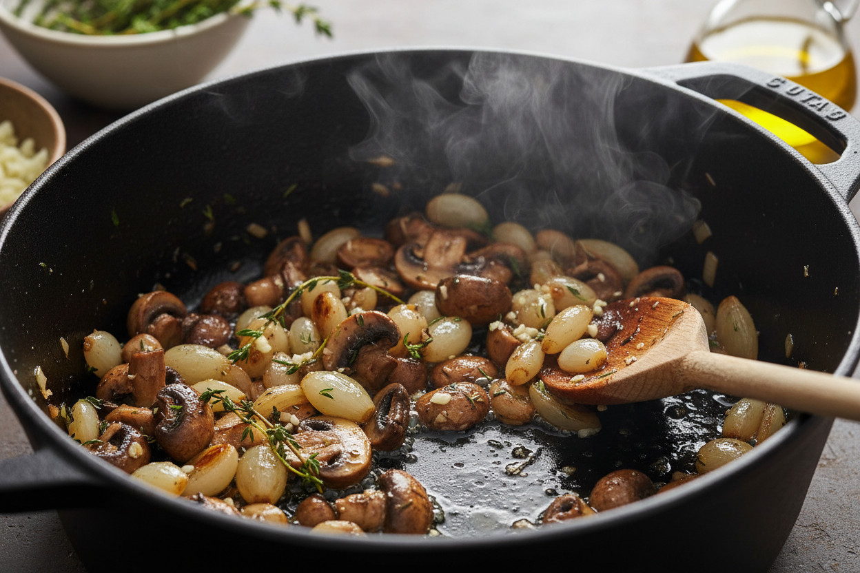 Hearty Beef and Mushroom Stew preparation step 2