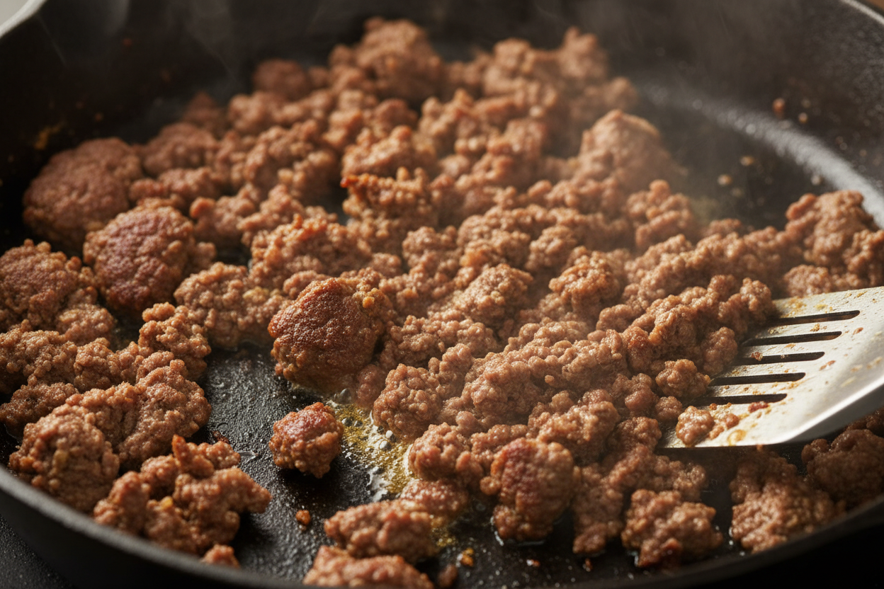 Homemade Crunchy Beef Tacos preparation step 1