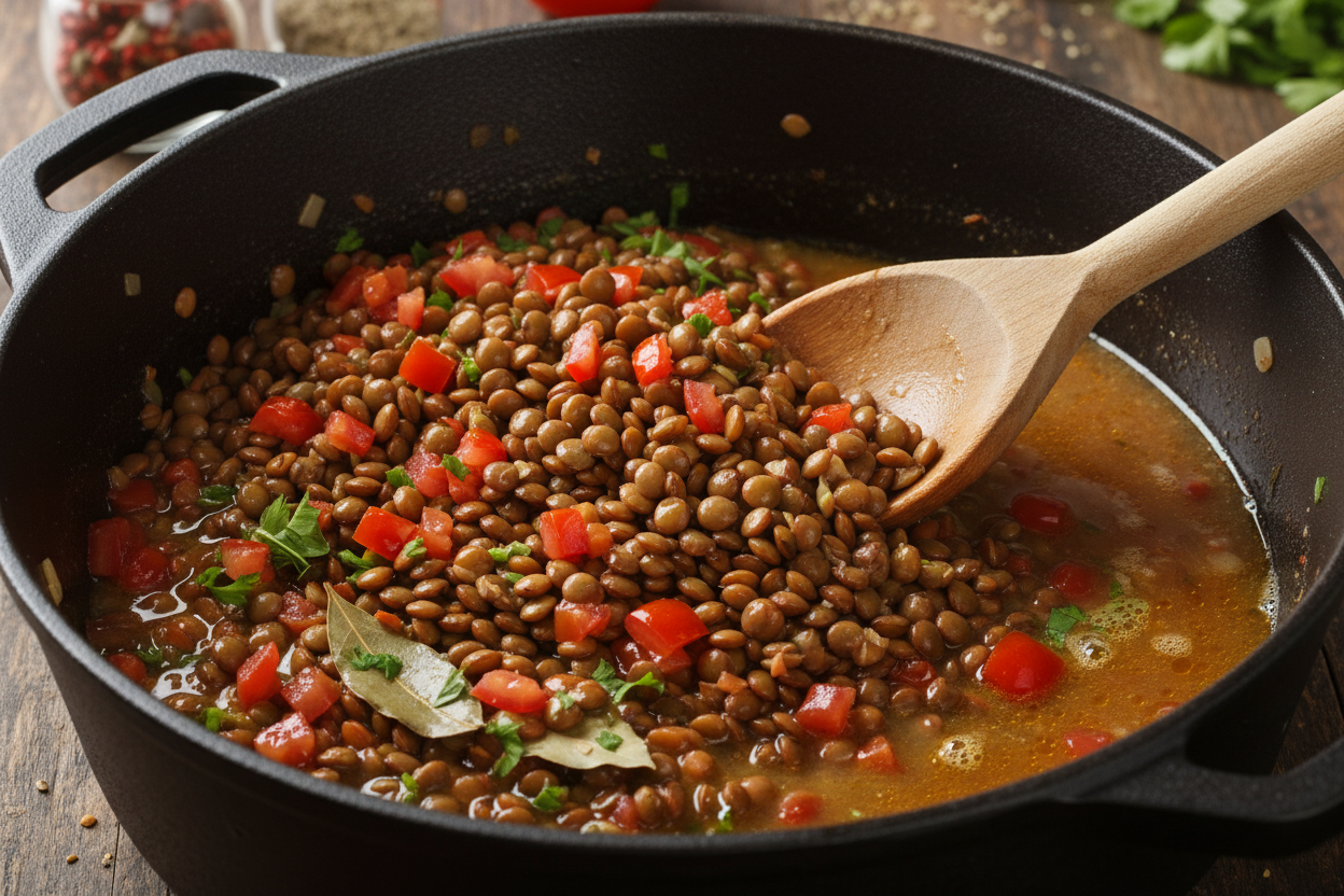 Irresistible Comfort in a Bowl: The Best Lentil Soup preparation step 2