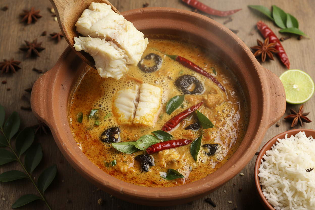 Kerala Fish Curry with Coconut Milk preparation step 2