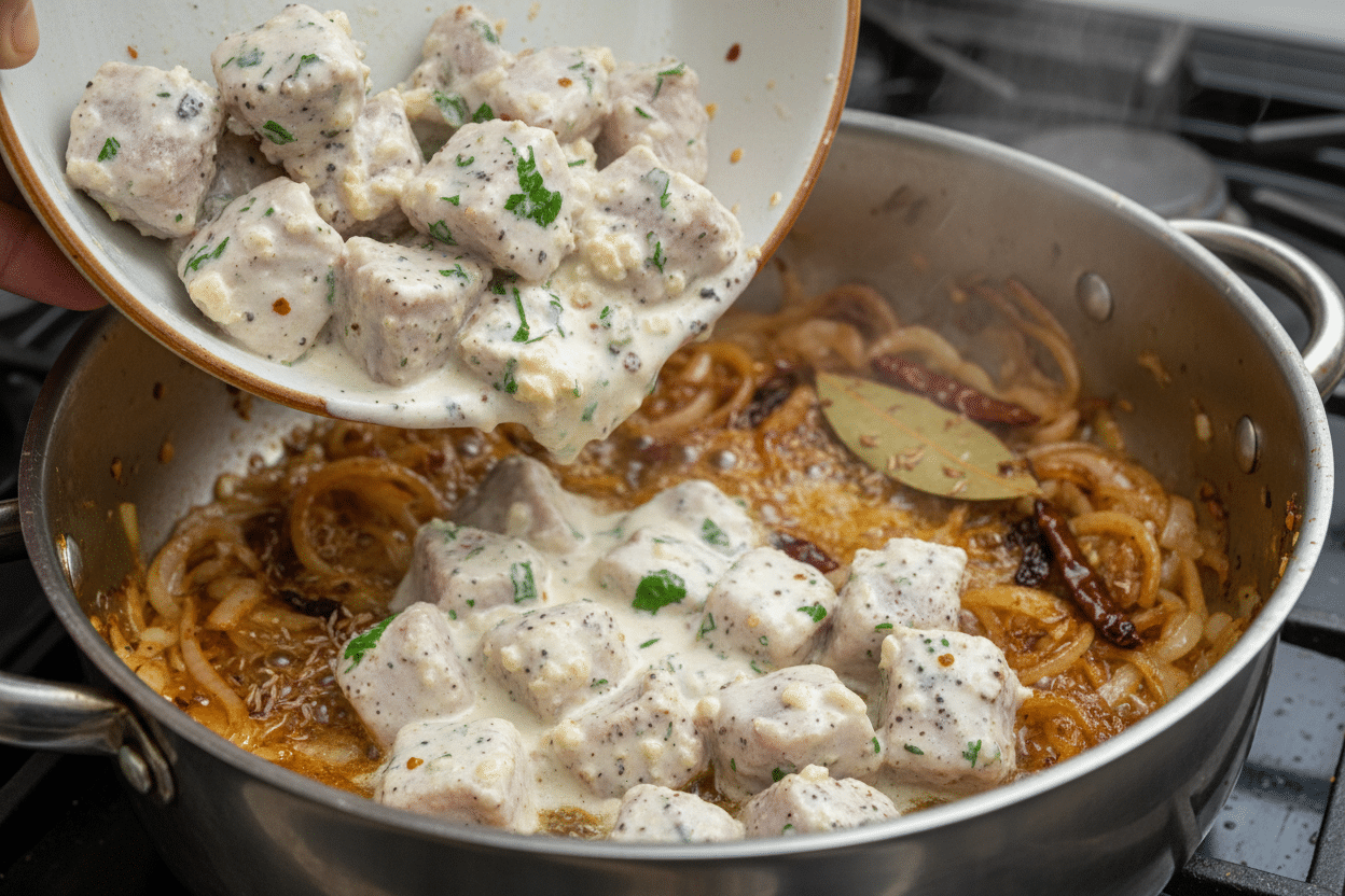 Lamb Korma Curry preparation step 1