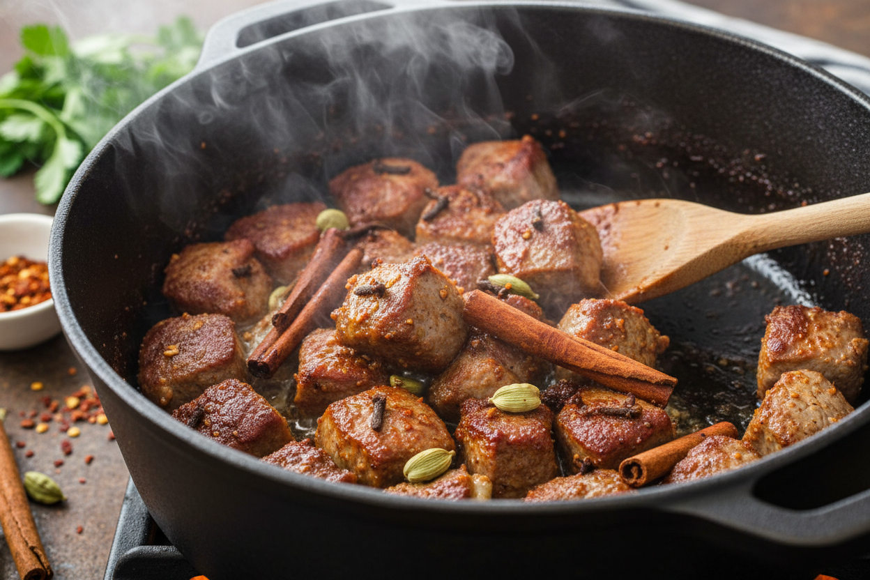 Lamb Rogan Josh: Slow Cooked Indian Lamb Curry preparation step 1