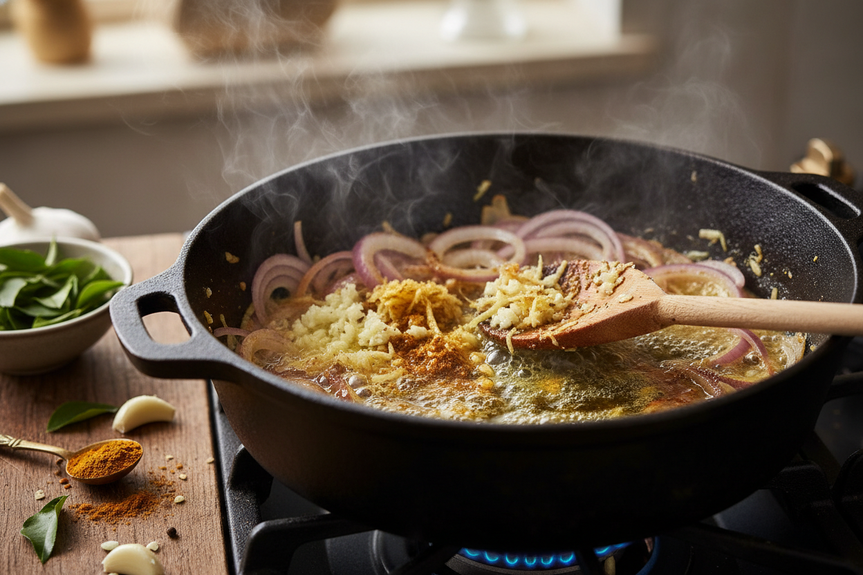 Lamb and Potato Curry preparation step 2