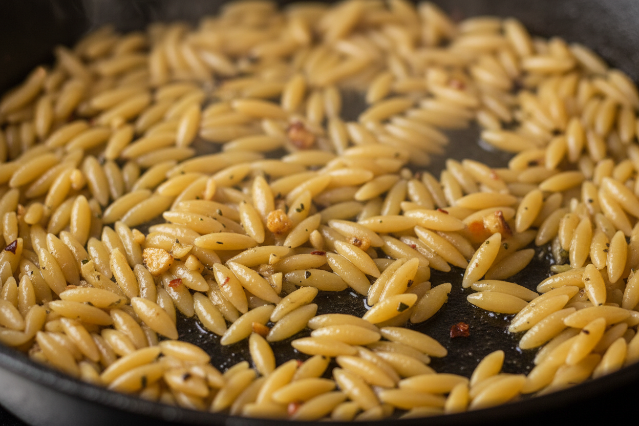 One-Pot Creamy Lemon Chicken Orzo preparation step 2