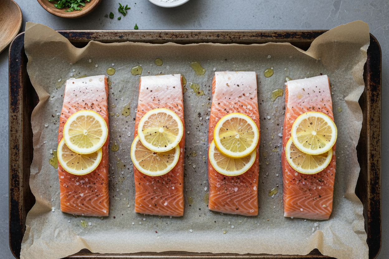 Oven Baked Salmon preparation step 2