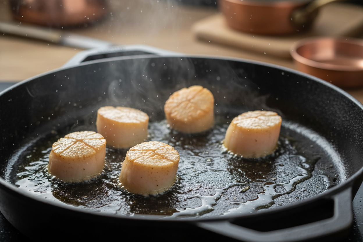 Perfect Pan Seared Scallops preparation step 1