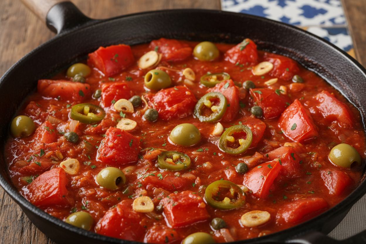 Pescado a la Veracruzana (Veracruz-Style Fish) preparation step 1