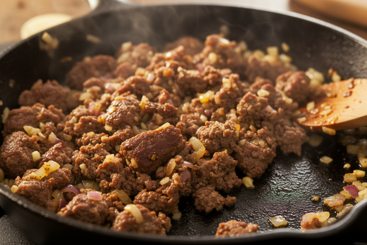 Quick Spaghetti Bolognese preparation step 1