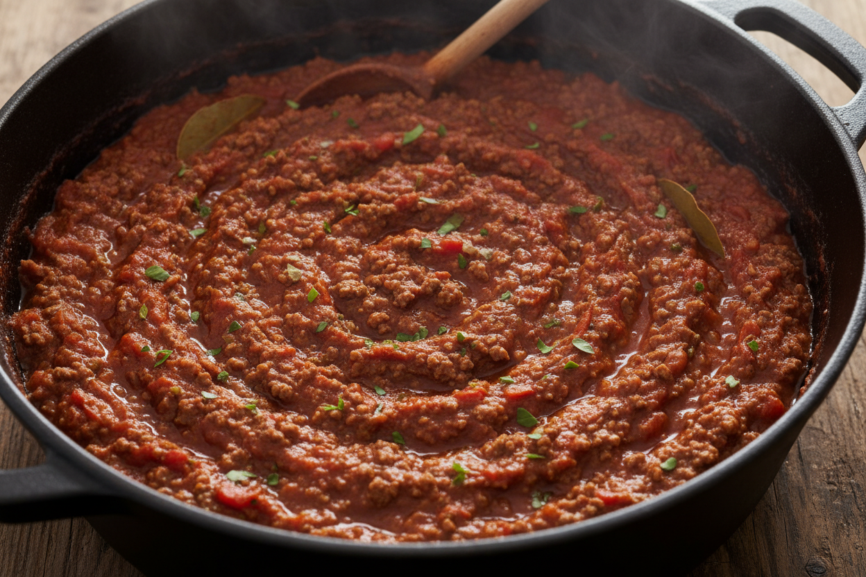 Quick Spaghetti Bolognese preparation step 2