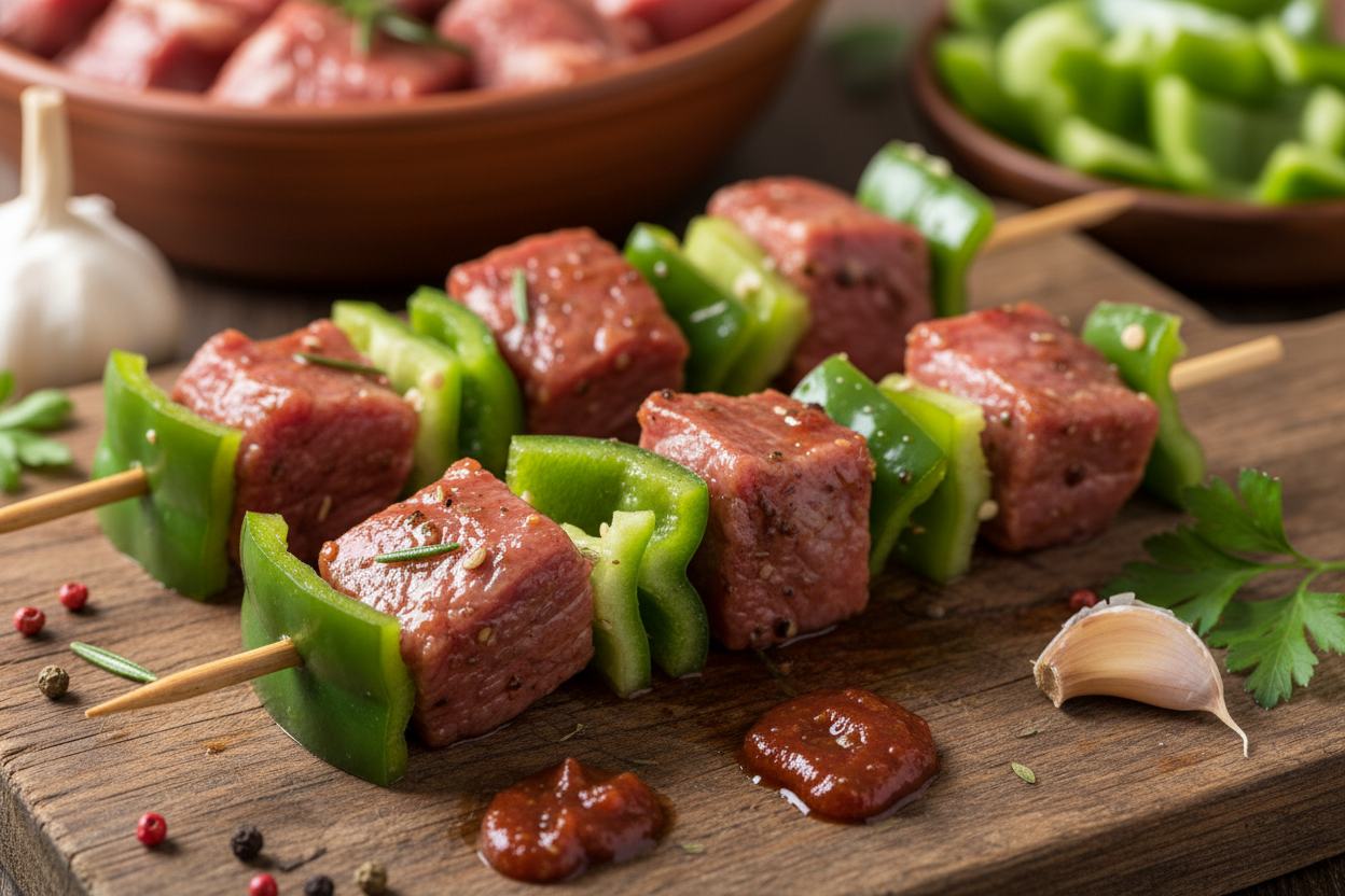 Savory Grilled Lamb Skewers Recipe preparation step 2