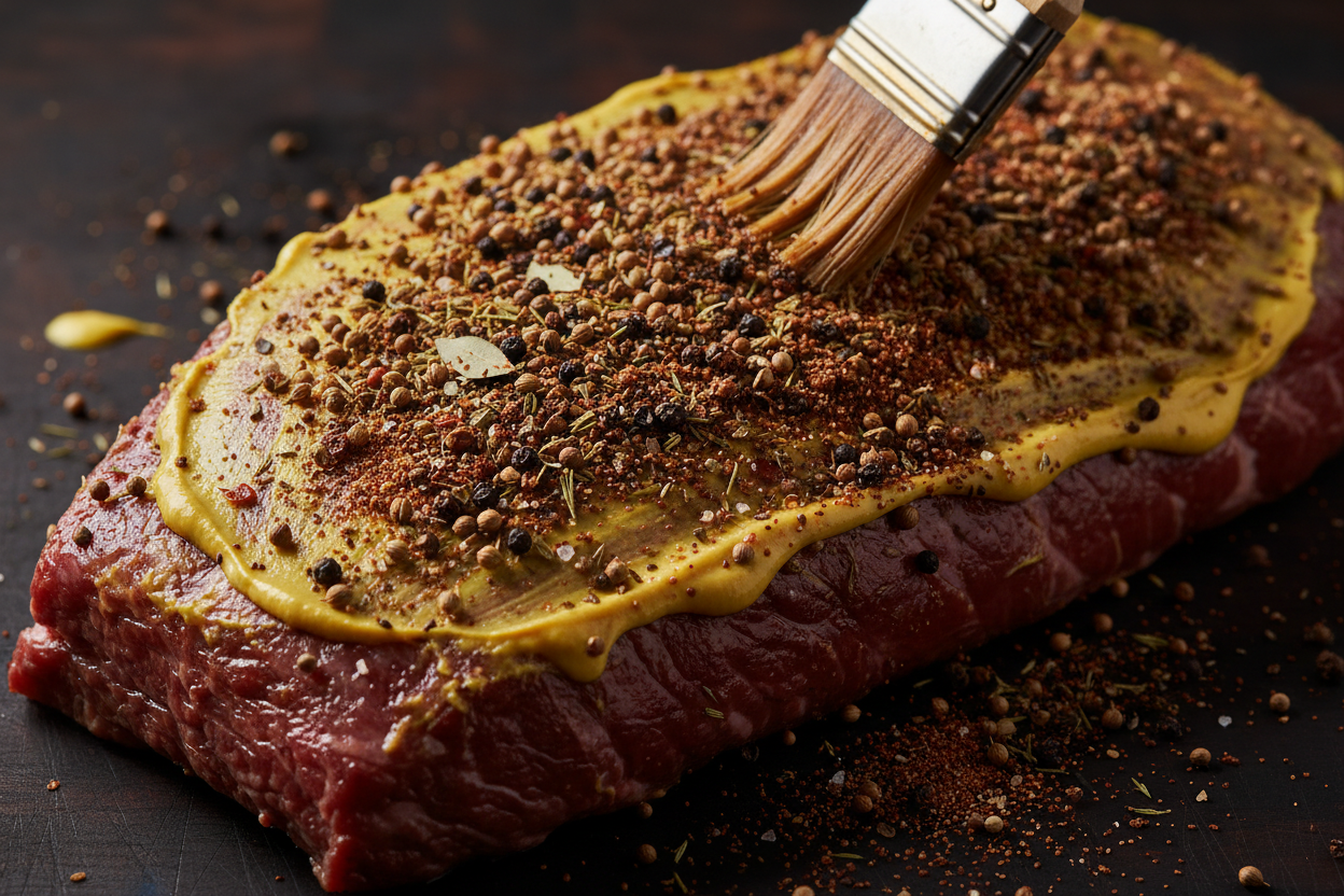Smoked Corned Beef Brisket for an Intimate Dinner preparation step 1