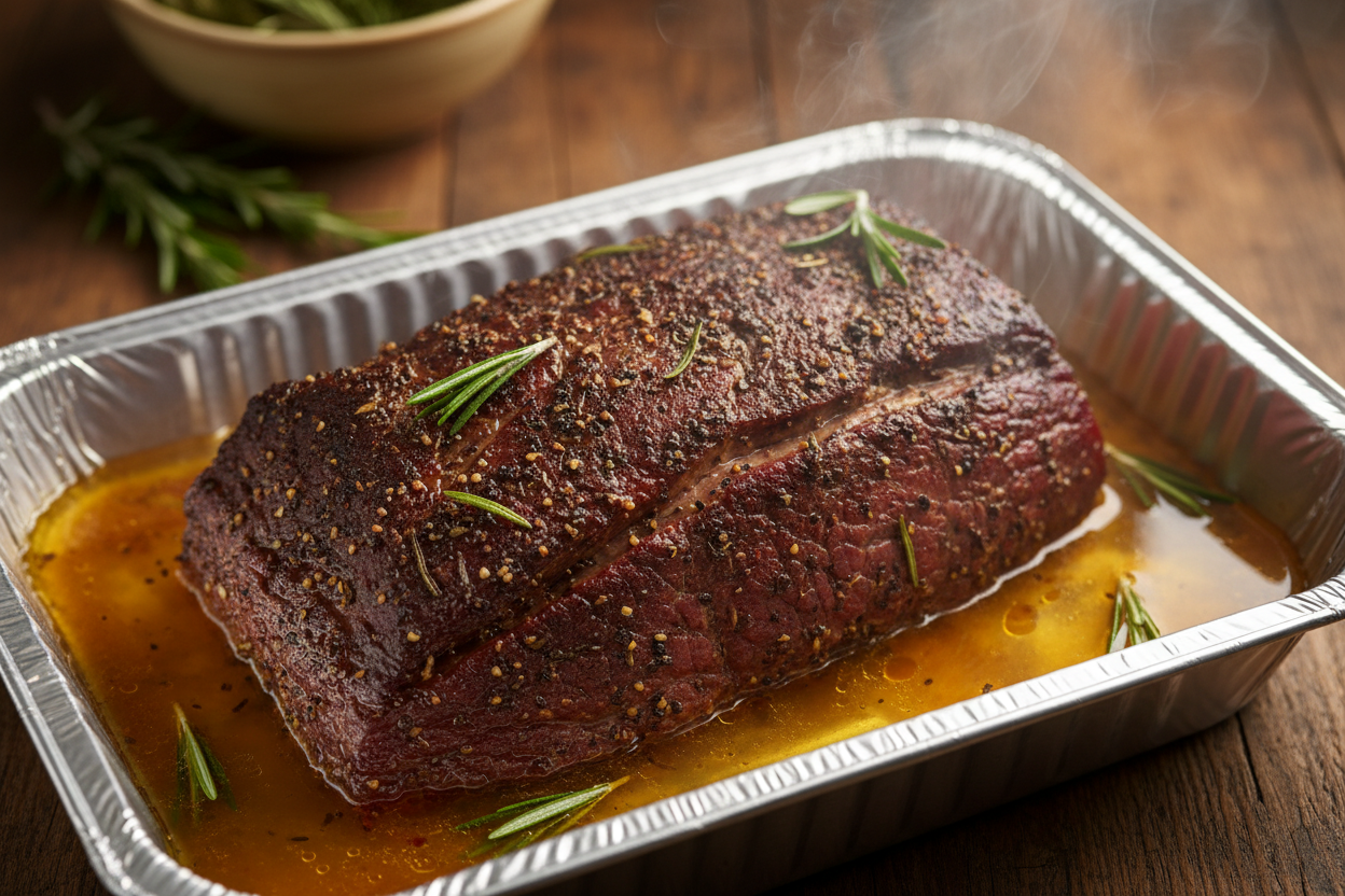 Smoked Corned Beef Brisket for an Intimate Dinner preparation step 2