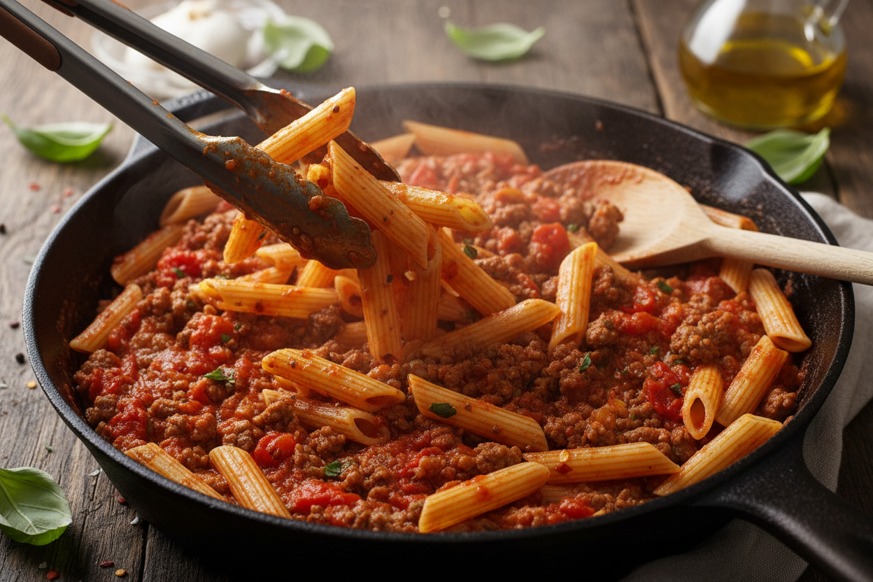 Spicy Penne Arrabbiata preparation step 2