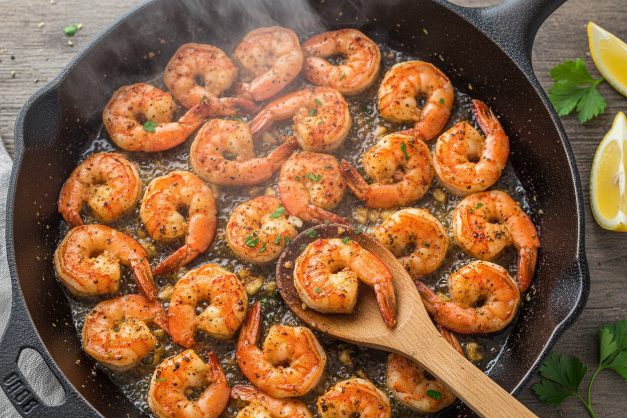 Spicy Shrimp Tacos with Avocado Dressing preparation step 2