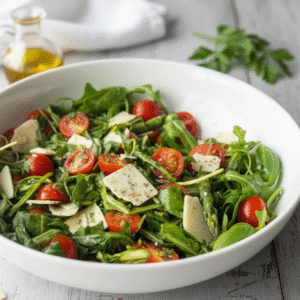 Arugula Salad with Parmesan & Cured Beef (10 Min)