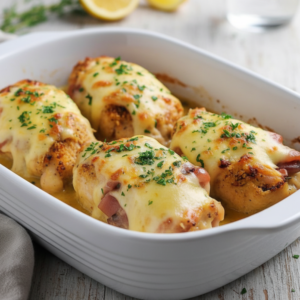 Baked Beef Cordon Bleu Recipe (Easy & Cheesy)
