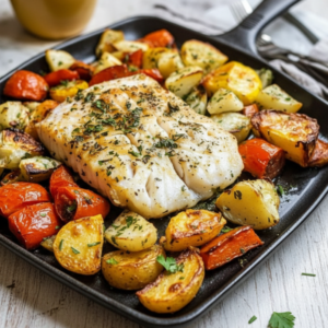 Baked Cod Roasted Veggies: Easy One-Pan Recipe