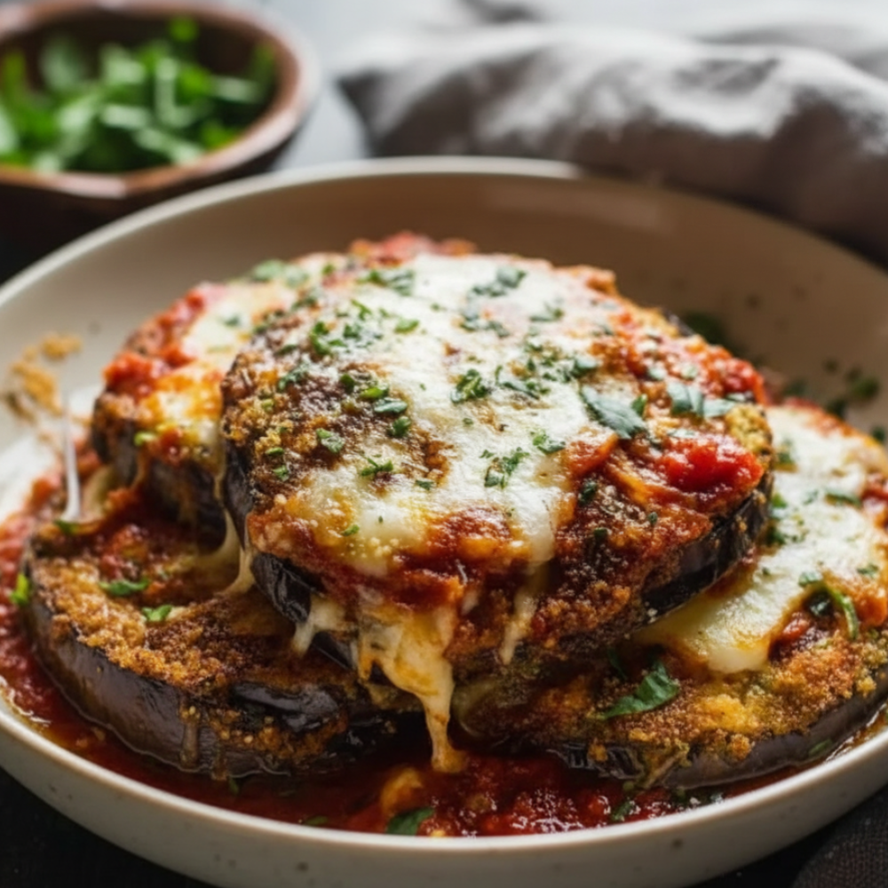 Easy Baked Eggplant Parmesan Recipe