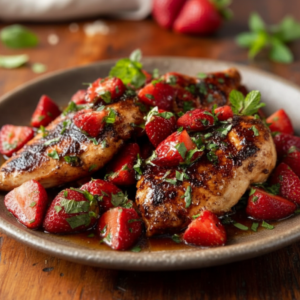 Balsamic Glazed Strawberry Chicken Recipe