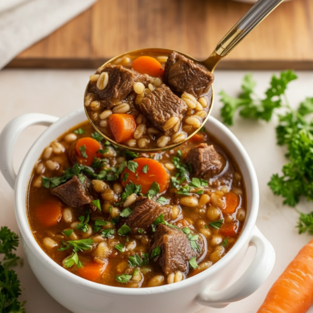 Best Beef Barley Soup Recipe (Crockpot or Stovetop)