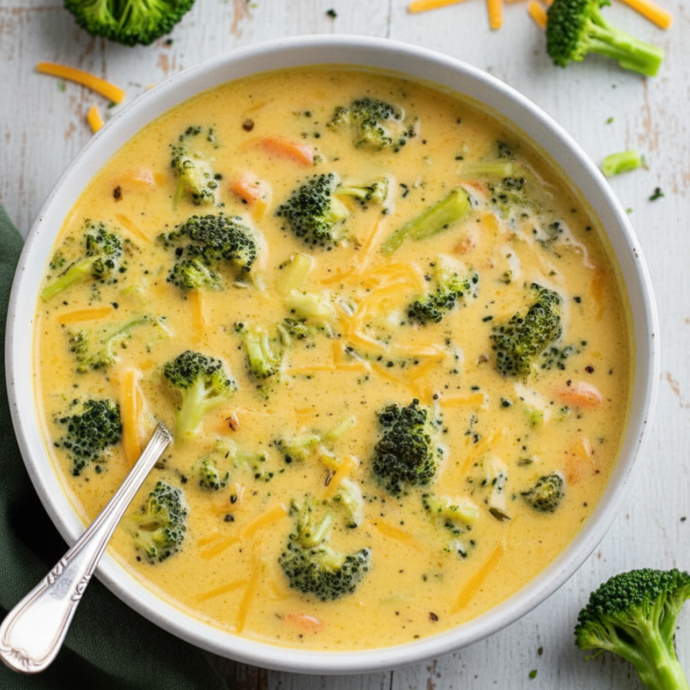 Best Creamy Broccoli Cheddar Soup Recipe