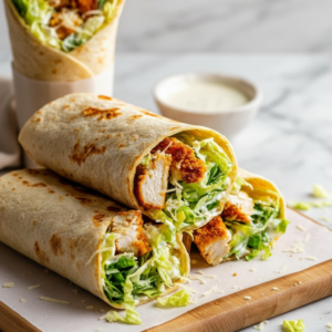 Quick Crispy Chicken Caesar Wrap Recipe (Easy Meal)