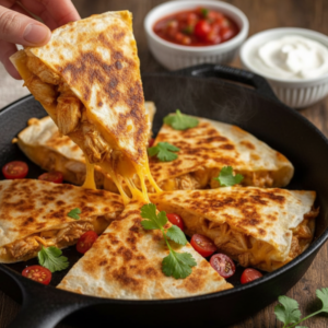 Crispy Chicken Cheese Quesadilla Recipe