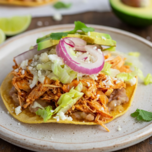 Authentic Chicken Tinga Tostadas (Easy & Spicy)
