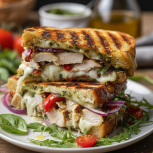 Easy Grilled Chicken Pesto Panini Recipe