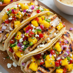 Easy Grilled Chicken Tacos Mango Salsa Recipe
