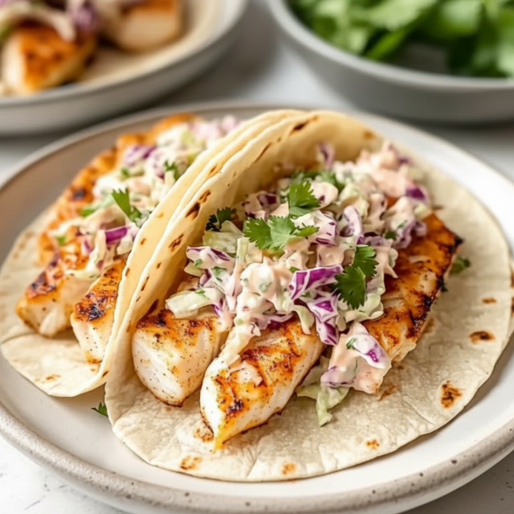 Best Grilled Fish Tacos with Creamy Slaw (Easy Recipe)