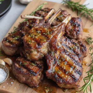 Grilled Garlic Herb Lamb Chops Recipe