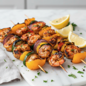 Grilled Lemon Herb Shrimp Skewers (Quick & Easy Recipe)