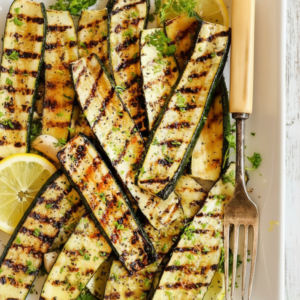 Lemon Garlic Grilled Zucchini Recipe (Quick & Easy)