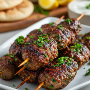 Juicy Halal Beef Kofta Skewers Recipe (Easy Grill)