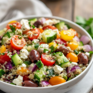 Healthy Mediterranean Quinoa Salad Recipe