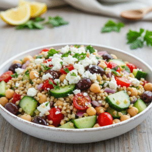 Easy High Protein Farro Salad Recipe