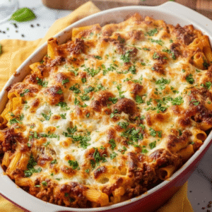 Best Baked Ziti With Ground Beef (Easy Recipe)