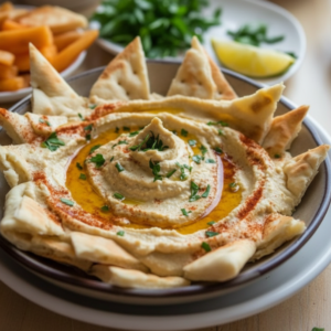 Easy Hummus Pita Plate: Healthy Mediterranean Lunch