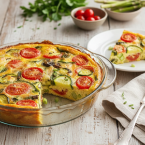 Italian Spring Vegetable Frittata (30-Min Bake)
