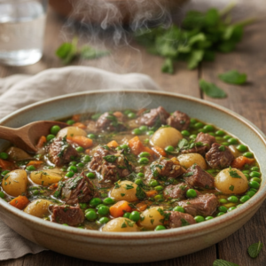 Lamb Stew Spring Peas: Easy Minted Broth Recipe