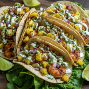 Best Pineapple Salsa Shrimp Tacos Recipe