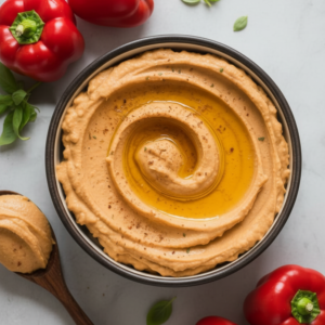 Easy Roasted Red Pepper Hummus Recipe (Creamy & Fresh)
