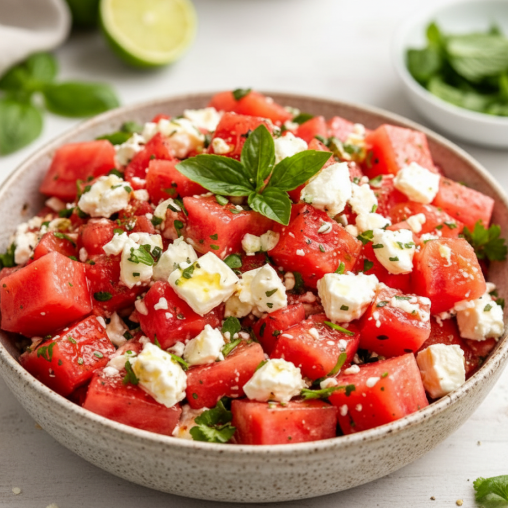 Refreshing Watermelon Feta Salad Recipe | Quick & Easy