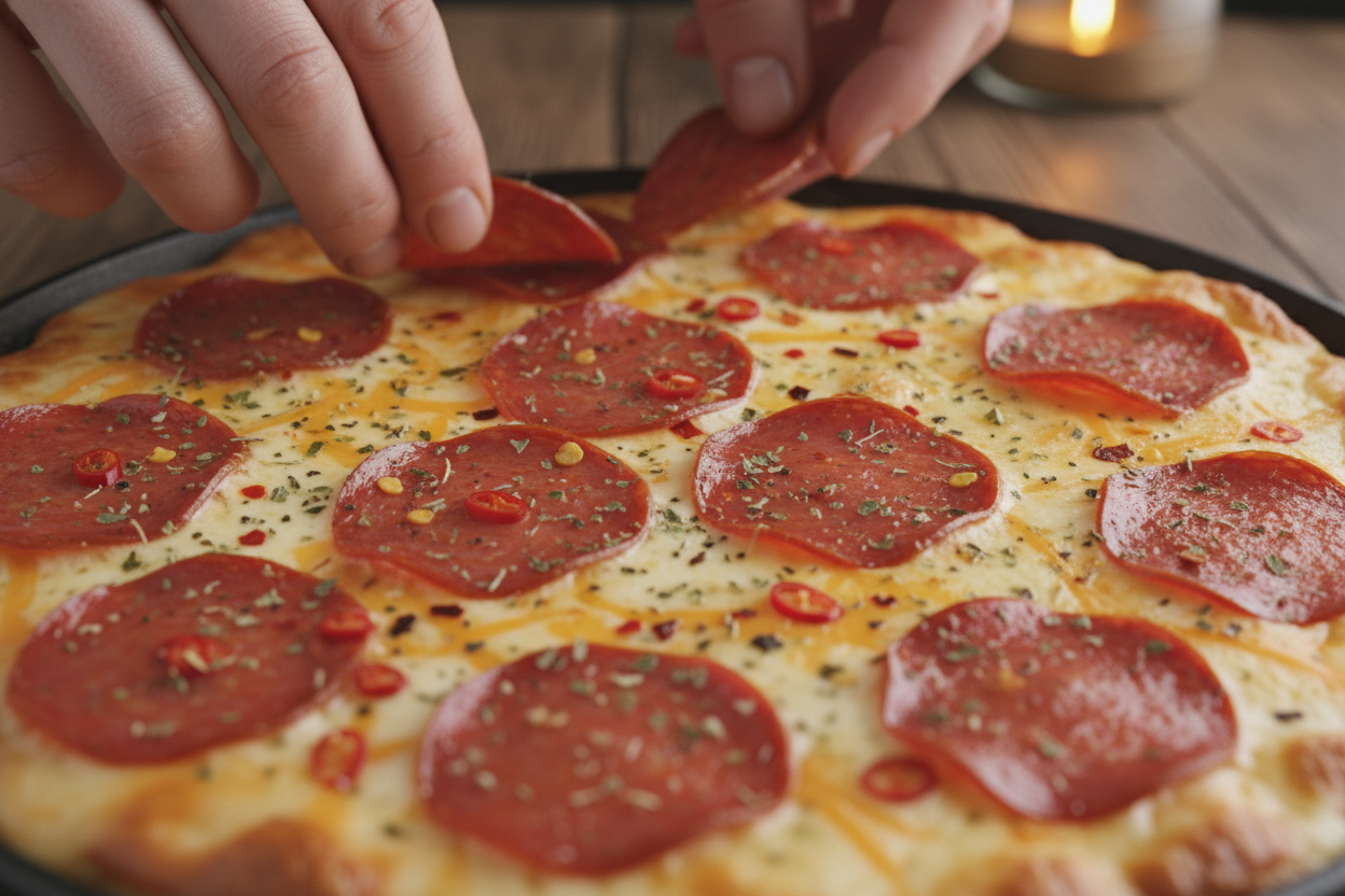 15-Minute Beef Pizza Grilled Cheese Recipe preparation step 2