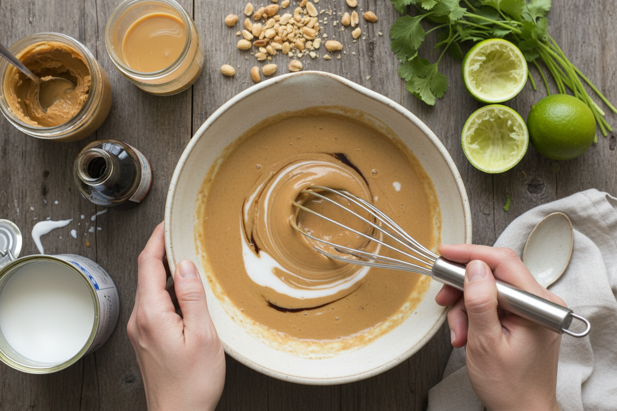 30-Minute Thai Chicken Satay with Authentic Peanut Sauce preparation step 2