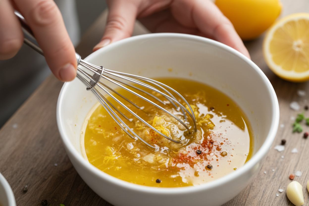 Baked Cod with Garlic and Lemon preparation step 1